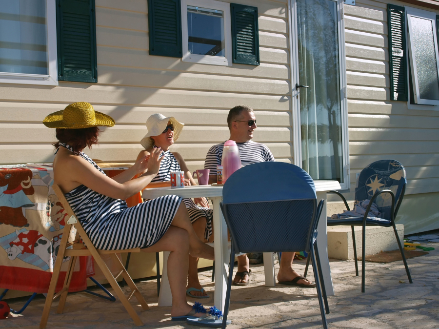 famille au camping d Ibarron