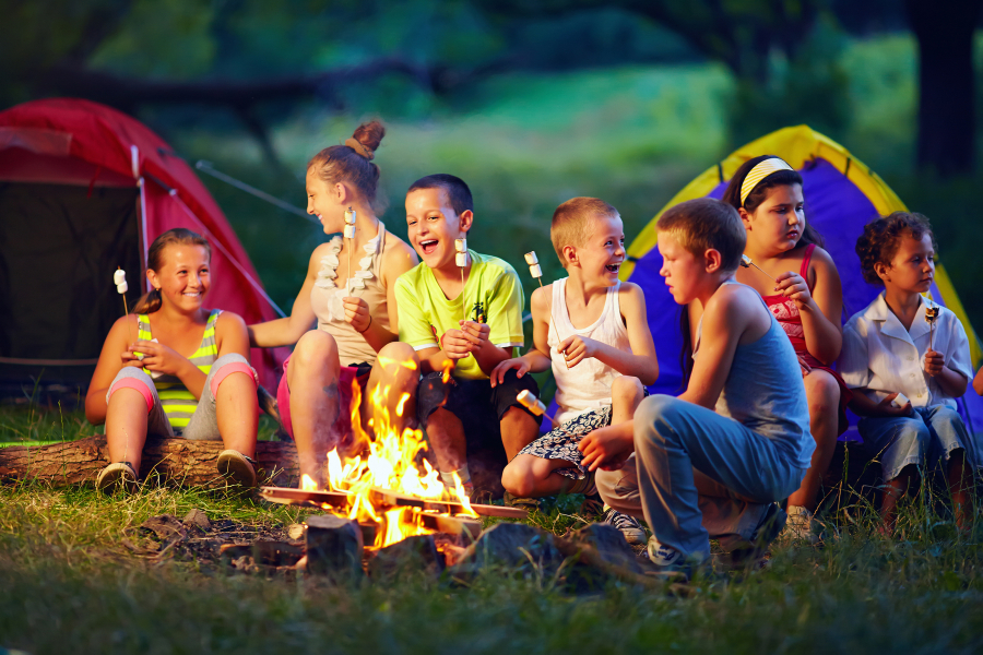 feu de camp en camping Vendée 